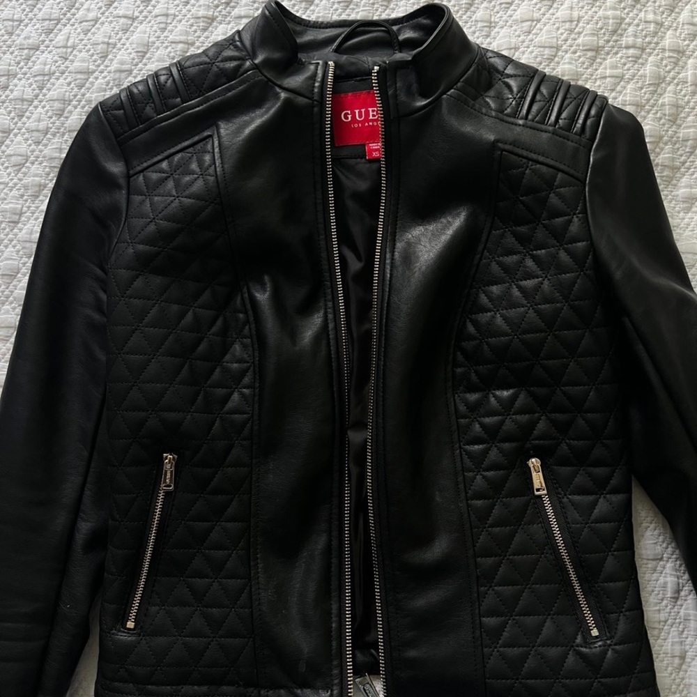 Guess Factory Leather Jacket